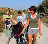 Ponyreiten bei Alfa-Horse auf der Insel Kos